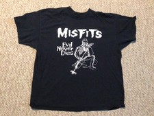 Vtg Misfits Evil Never Dies Legacy of Brutality Danzig Graphic T Shirt Sz XXL