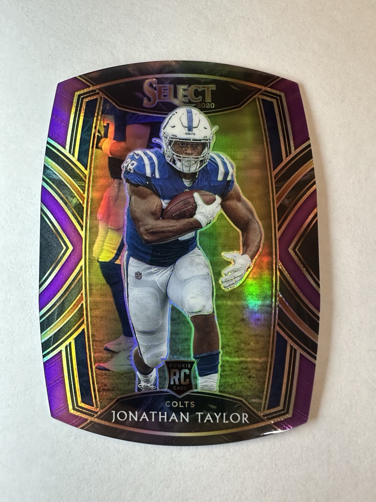2020 Panini Select Jonathan Taylor Purple Prizm Club Level Die Cut RC #253 Colts
