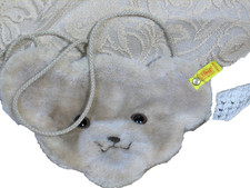 Steiff Teddy Bear Head Wallet Purse Button in Ear Made West Germany 9 X 6"