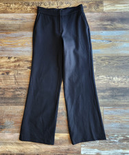 NWT Quince Ultra Stretch Ponte Trouser High Rise Straight Leg Pocket Black Sz.2