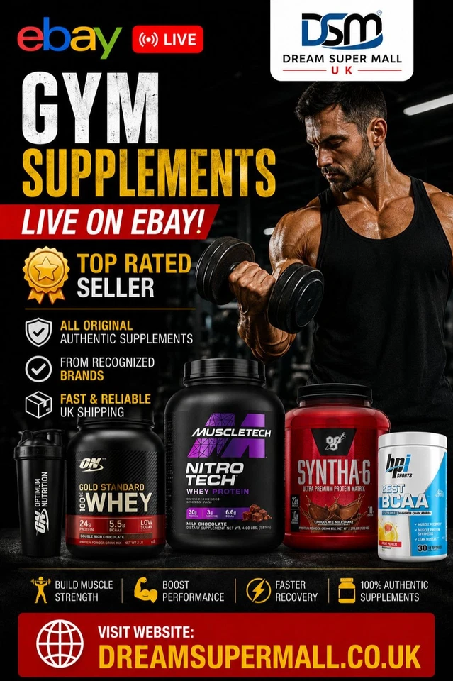 DSM Uk- GYM Supplements - Live On Ebay
