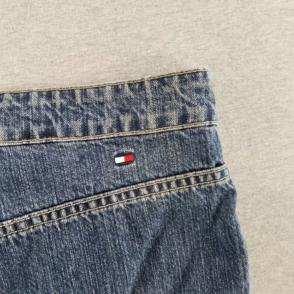 Tommy Hilfiger Jean Capri Para Mujer Talla 14 De Colección Oscuro Med Lavado 100% Algodón Normcore Foto 4 de 4