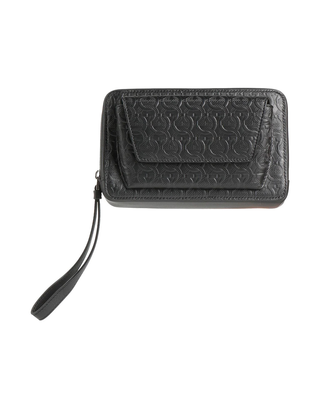 Ferragamo - Men - Leather Handbag - Black 192690₽