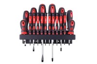 Schraubendreher Set Amio 18-Tlg. Magnetisch CR-V Schlitz Ph Torx Wandhalterung