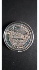 1oz 925 Silver Coin Great Fire Of London 2008 with plastic case 78.70 per troy oz