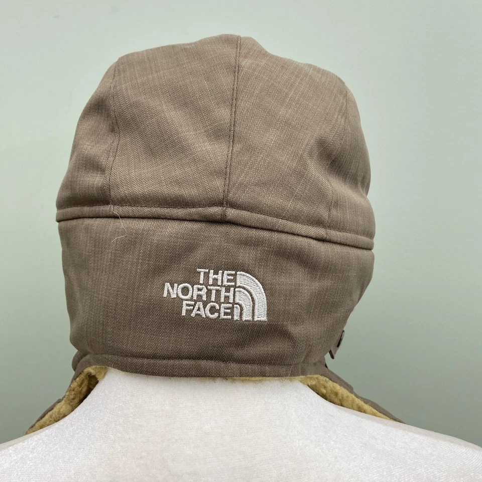 The North Face Hat Trapper 男式均码棕色人造毛皮耳瓣飞行员冬季 — 第 4/4 张图片