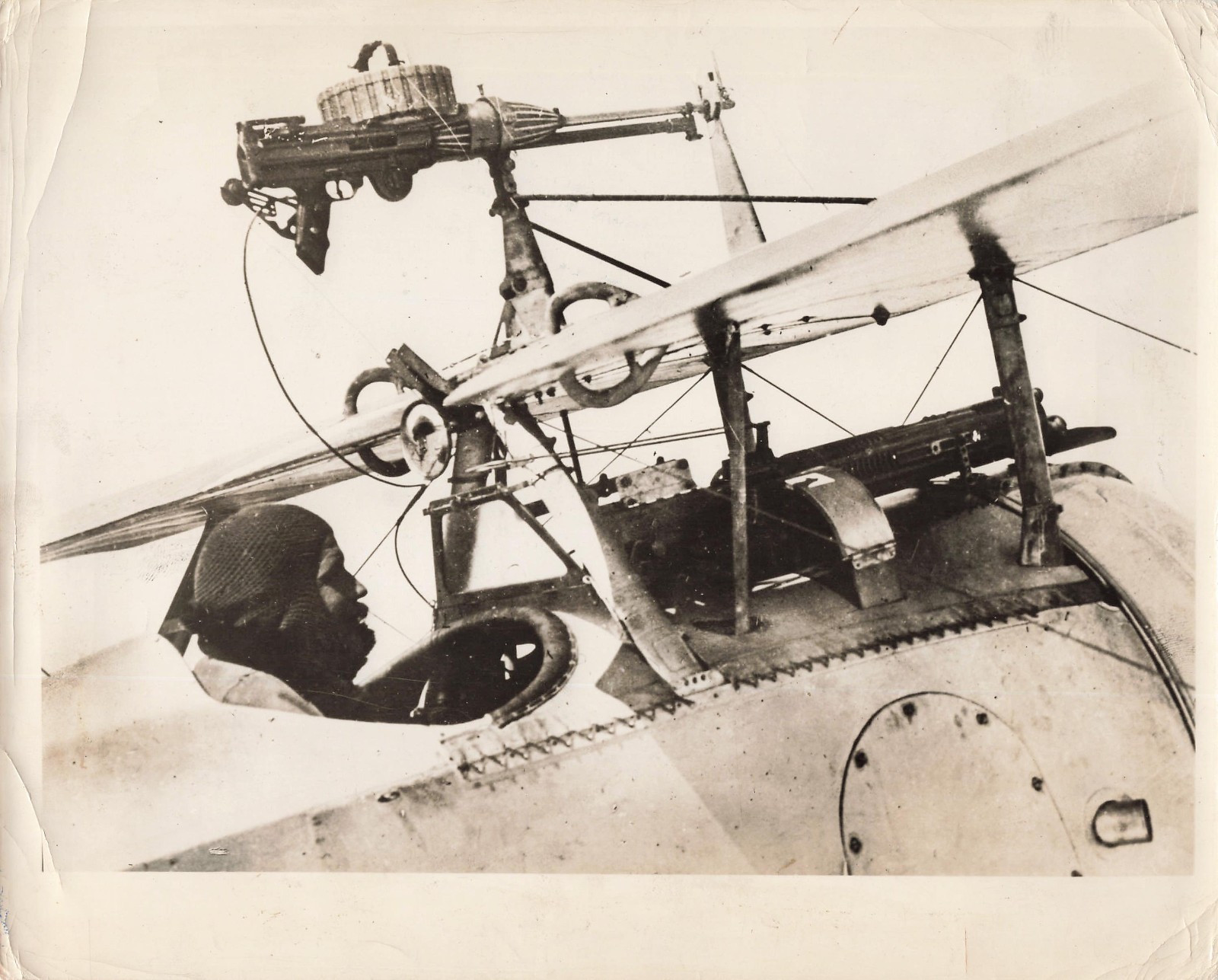 Photo Lewis Machine Gun Cockpit Ww1  *p178b