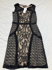 *NEW* Candalite Black Lace Dress Layered Romantic Size Small