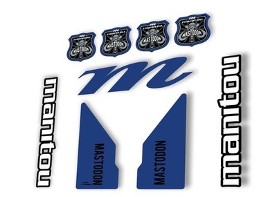 Manitou Mastadon 2017 Gabel Federung Aufkleber Kit Sticker Set Dunkelblau