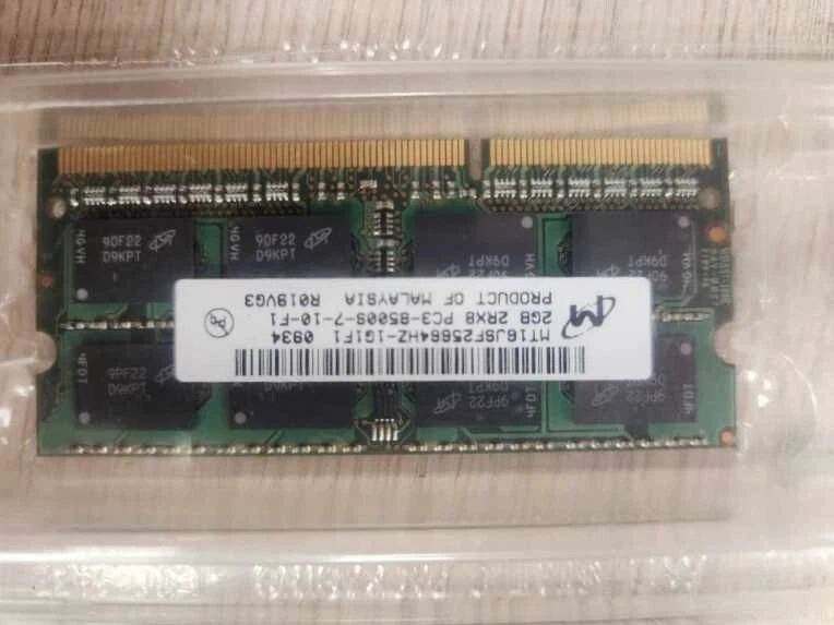🔥Micron 4GB (2 x 2GB) 2Rx8 PC3-8500S COMPUTER RAM MEMORY  MT16JSF25664HZ-1G1F1 - Image 2 of 2