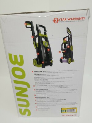 New SUN JOE Electric Pressure Washer SPX2688-MAX 13-Amp 2050 PSI