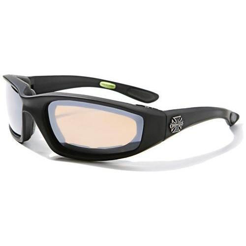 Night time Vision Motorcycle driving goggles sunglasses choppers bike padded - Picture 6 of 9