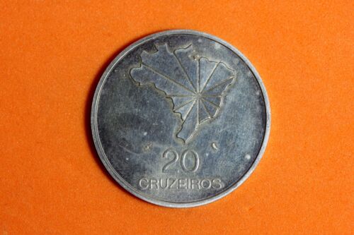 1972 Brazil 20 Cruzeiros Silver Coin #M16531