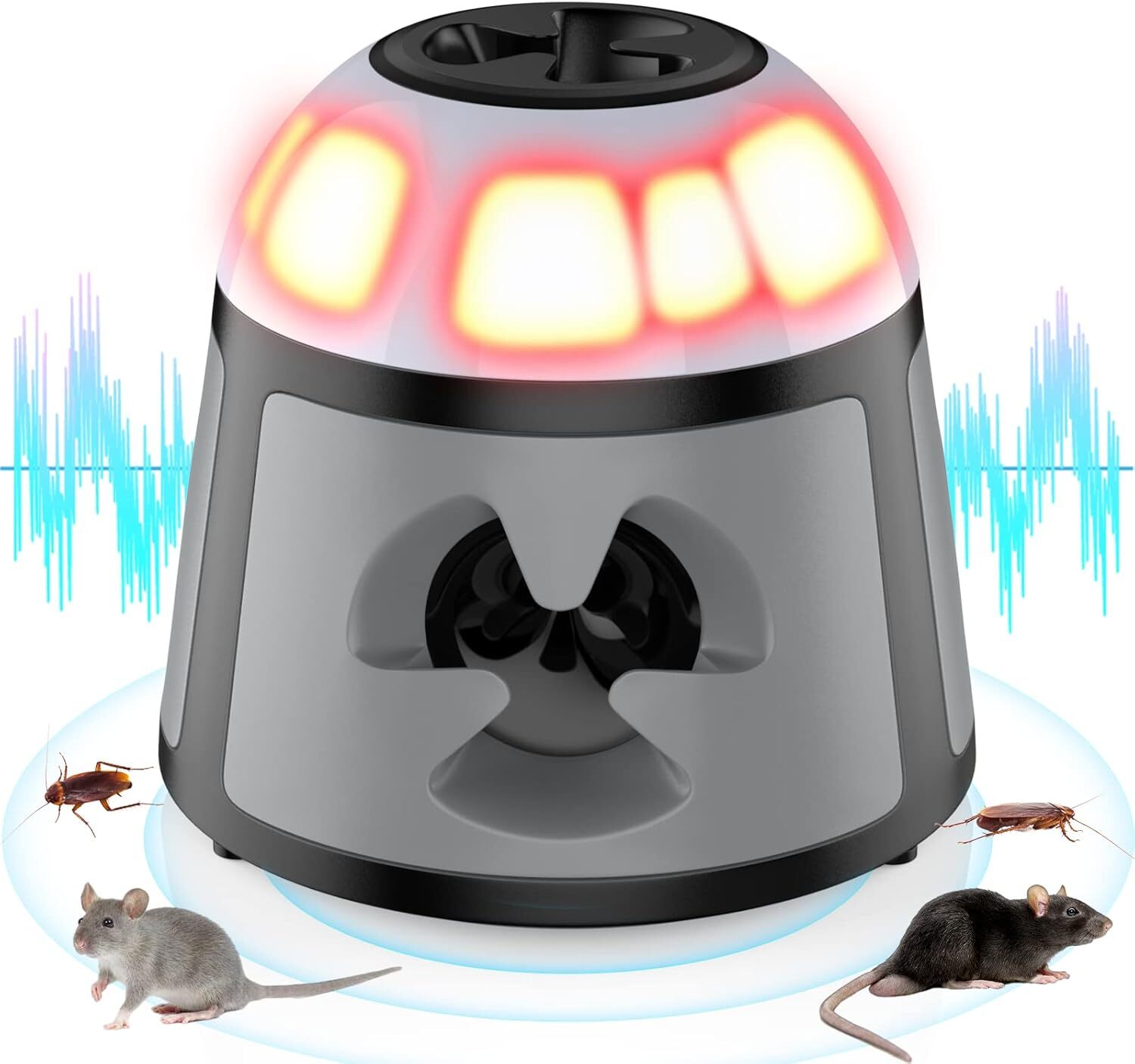Répulsif souris ultrasons pour protection cuisine et grenier 360°
