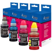 Icolor NachfüLl-Tinten Colorpack FüR Epson, Ersetzt Epson T6641-44, Bk/C/M/Y