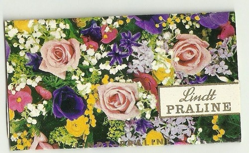 Switzerland Old Mini Chocolate Wrapper Praline Lindt - 第 1/1 張圖片