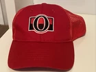 OTTAWA SENATORS Retro Logo Hat - NHL Cap Red Mesh Adjustable