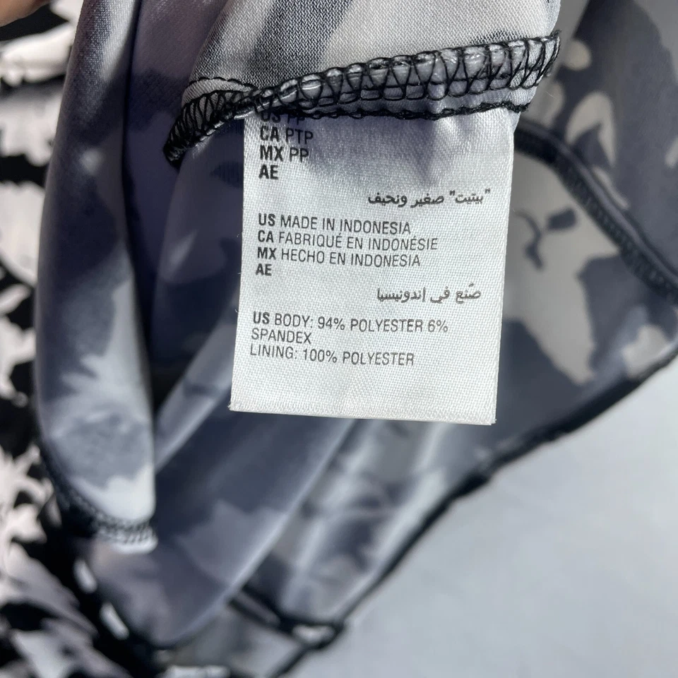 Alfani Wrap Dress Womens Size Petite Petite PP Black White Floral Pattern New - Image 4 of 4