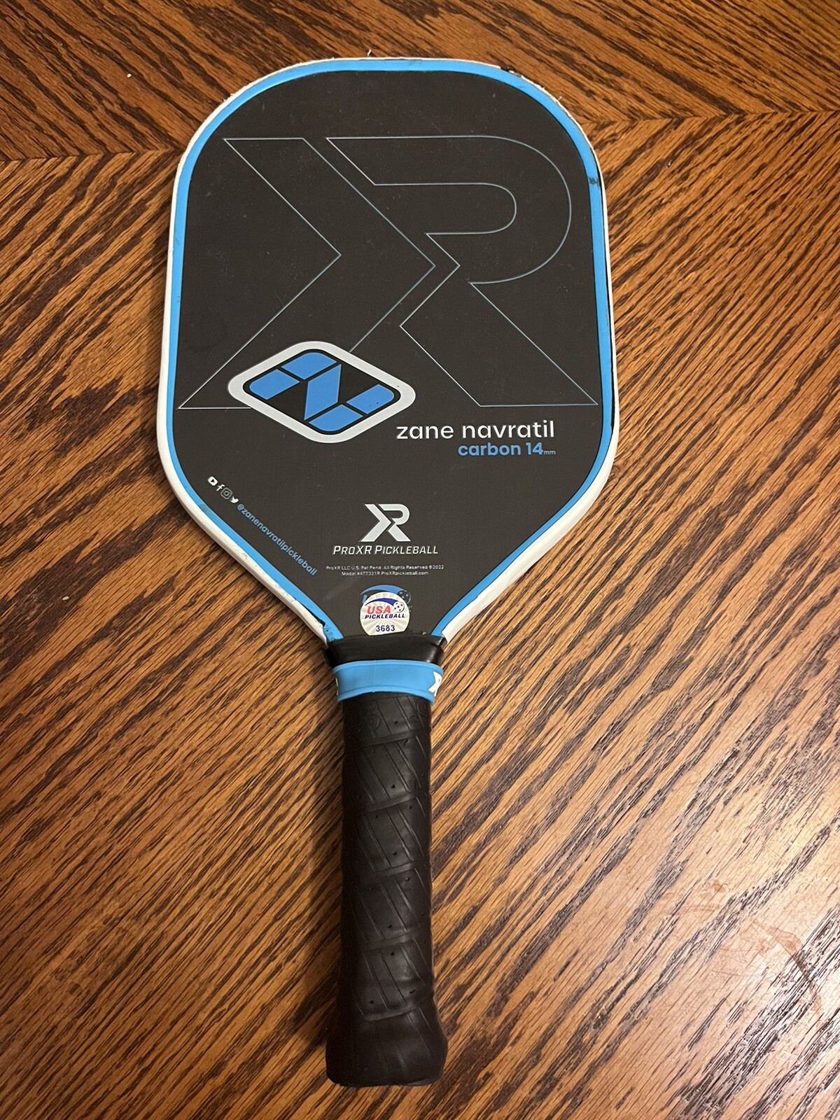 ProXR Zane Navratil Pickleball Paddle 6in Handle 14mm carbon fiber eBay