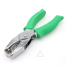 Handheld Triangle Hole Punch 1/4 Inch Hole Size Craft Paper Puncher Single Pa...
