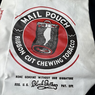 mail pouch tobacco bag Mail Pouch Advertisement Bag