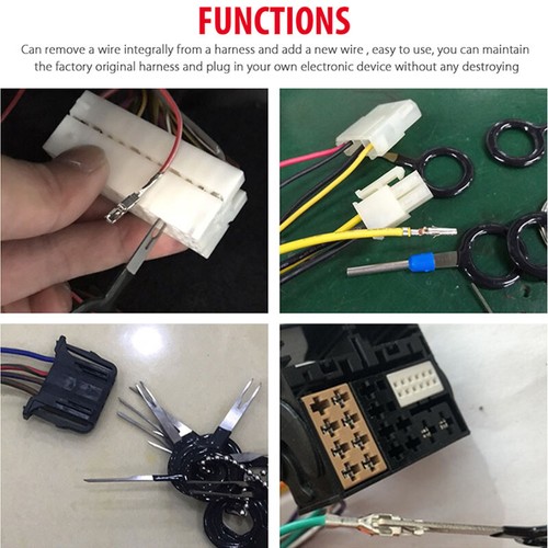 120Pcs/Set Pin Ejector Wire Kit Extractor Auto Terminal Removal Connector Tool - Picture 9 of 13