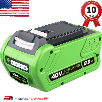 8.0Ah 40V Lithium Battery For Greenworks Volt G-MAX 29462 29482 29252 29472 US