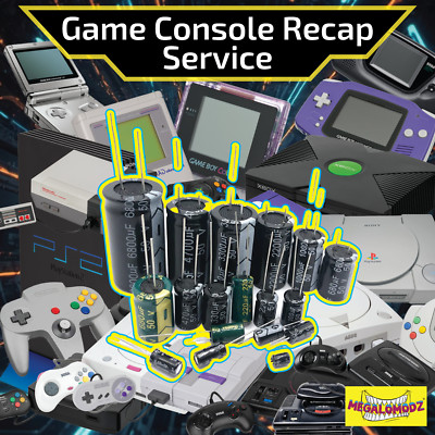 Video Game Console Recap Service Capacitor Replacement