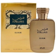 Hawas Elixir by Rasasi 3.38oz - 100 ml Eau De Parfum Spray for Men - Luxury