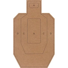 Action Target 18" x 30" Official IPSC/USPSA Cardboard Targets, 100 Ct #IPSC-CB