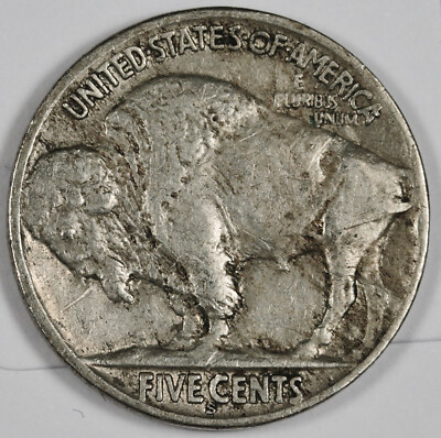 アメリカ合衆国 バッファロー ニッケル(5セント) 白銅貨 1928 S