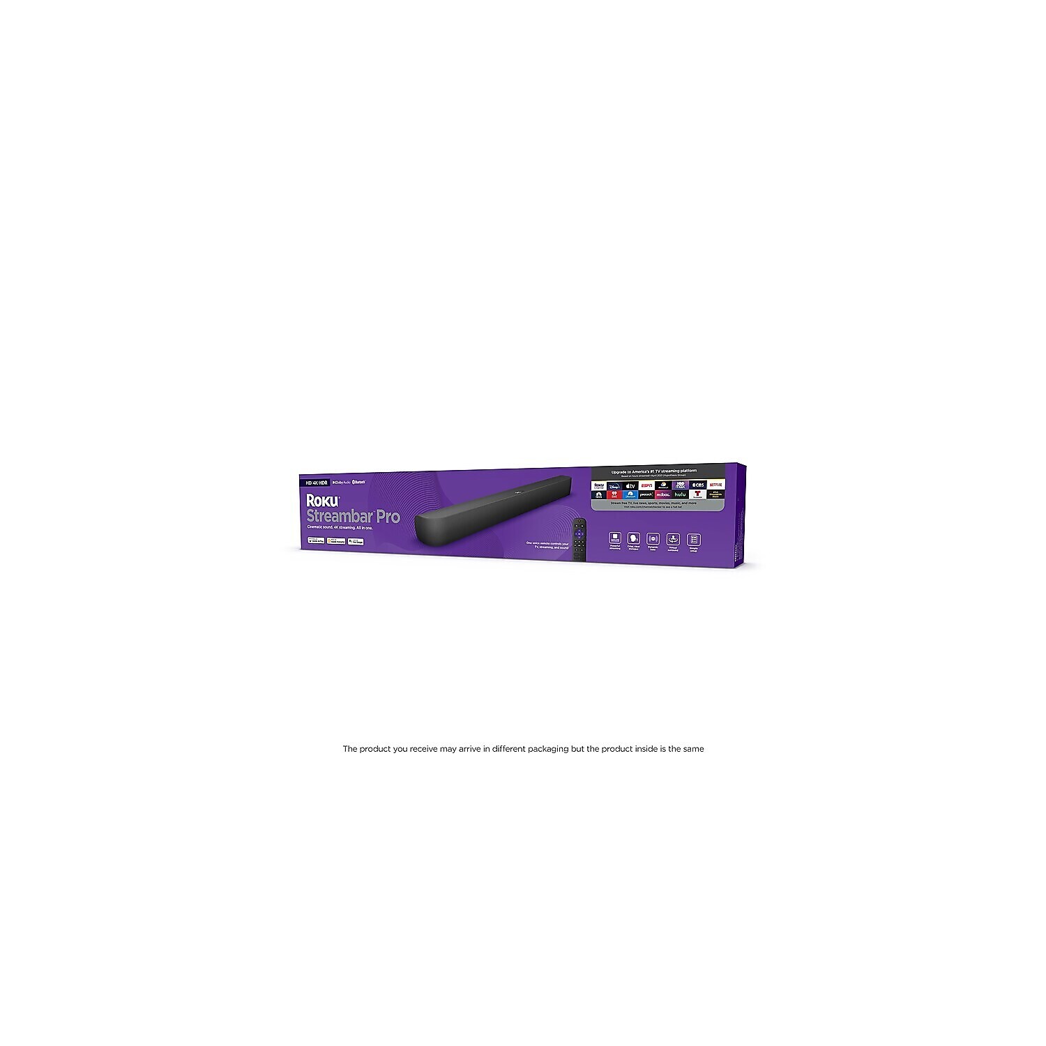 Roku Streambar Pro 9101R2 Stereo Soundbar Black