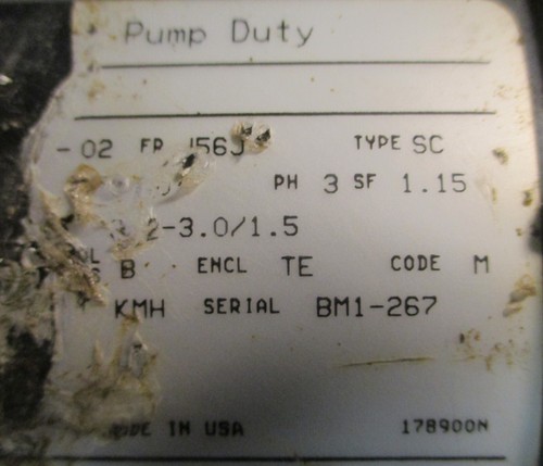 Magnetek H516 Century 8-159363-02 AC Motor 1HP 3PH 5/8" Shaft Dia 7/16" Thd Dia - Picture 5 of 10