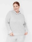 LIVI Hoodie Quilted Sweatshirt Grey Plus Size 18/20 NWT