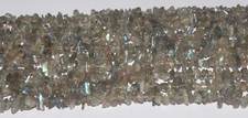 Natural Gemstone Labradorite Chips Uncut Beads Jewelry Making 3.5to5 mm 34 ''