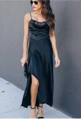 chinese dress ladies Black Maxi Lace Dress main image 1