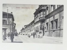 Cartolina Ferrara Corso Giovecca carretto Emilia Romagna  animata paesaggistica