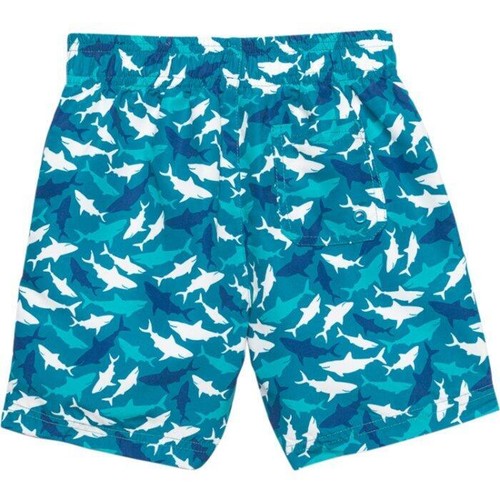 CABANA LIFE Little Boy's 7 Shark Print Swim Trunks UPF 50 NWT - Picture 2 of 3