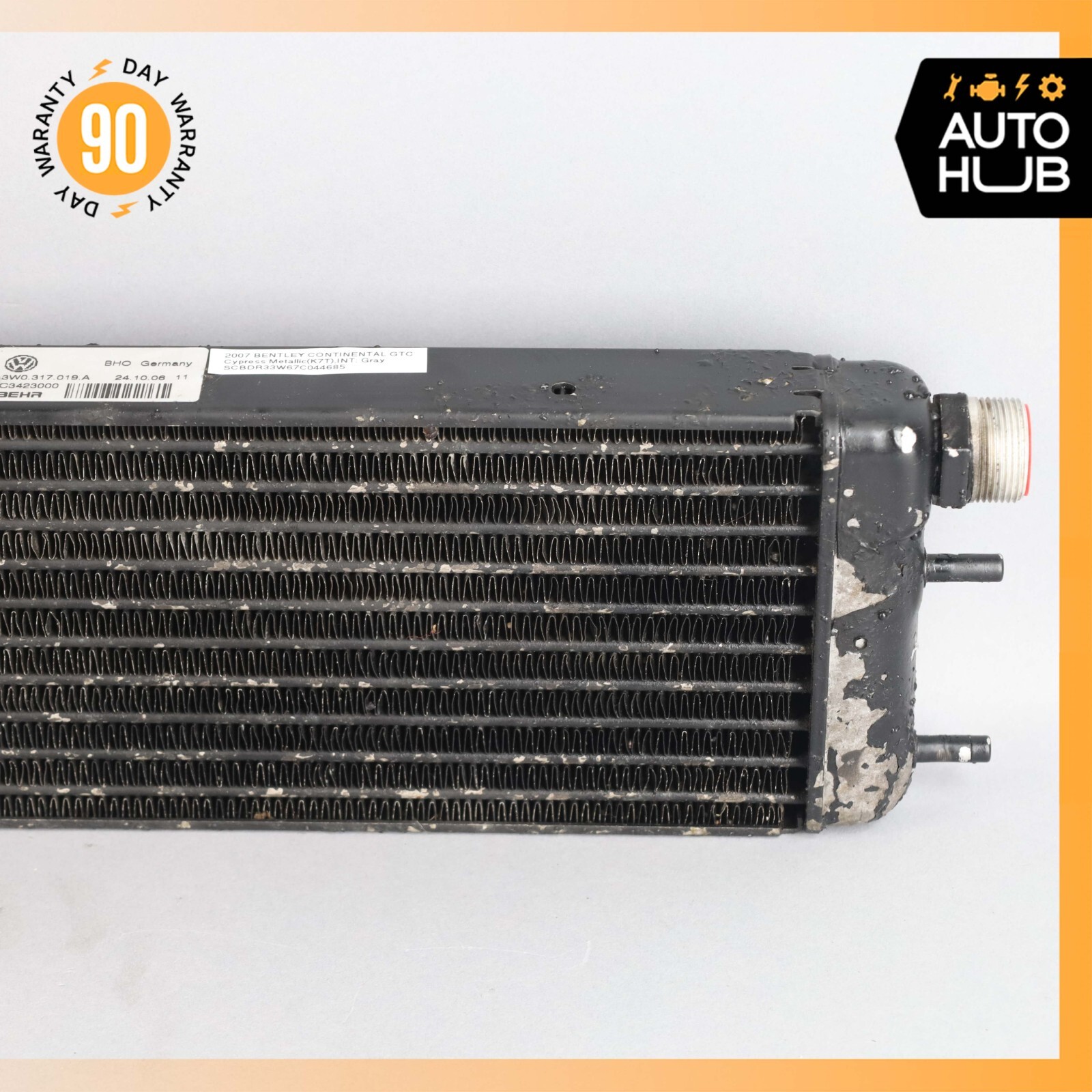 03-13 Bentley Continental GTC Speed Transmission Oil Cooler Radiator OEM