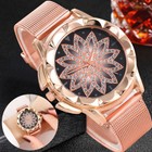 Reloj de pulsera de Mujer de Acero inoxidable Reloj Analógico Cuarzo impermeable