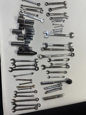 #ad Lot of 62 Craftsman U.S.A. Drive Sockets Ratchets Extensions Sets $66.09