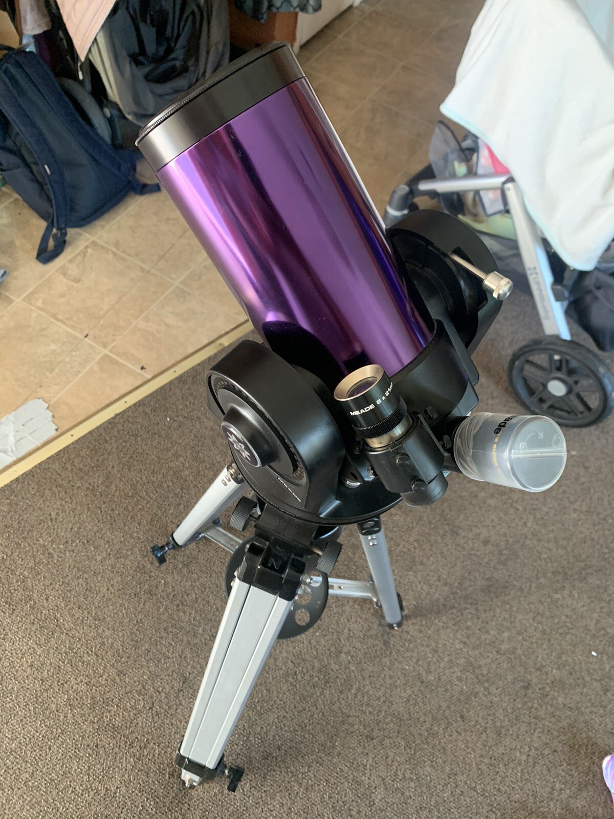 Meade ETX90 MaksutovCassegrain Telescope W/ Tripod & 2 Eye Piece No