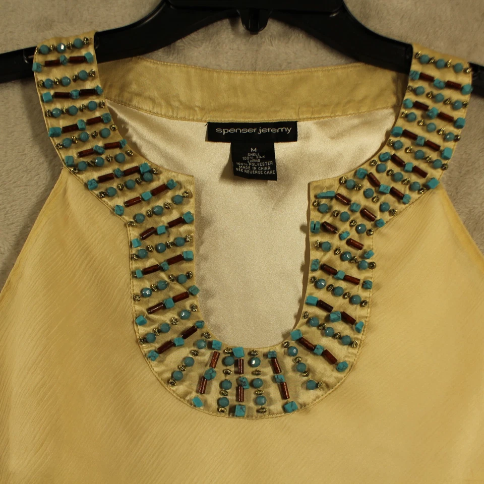 Blusa Spenser Jeremy Mujer Talla M Piedras Dorado Foto 2 de 4