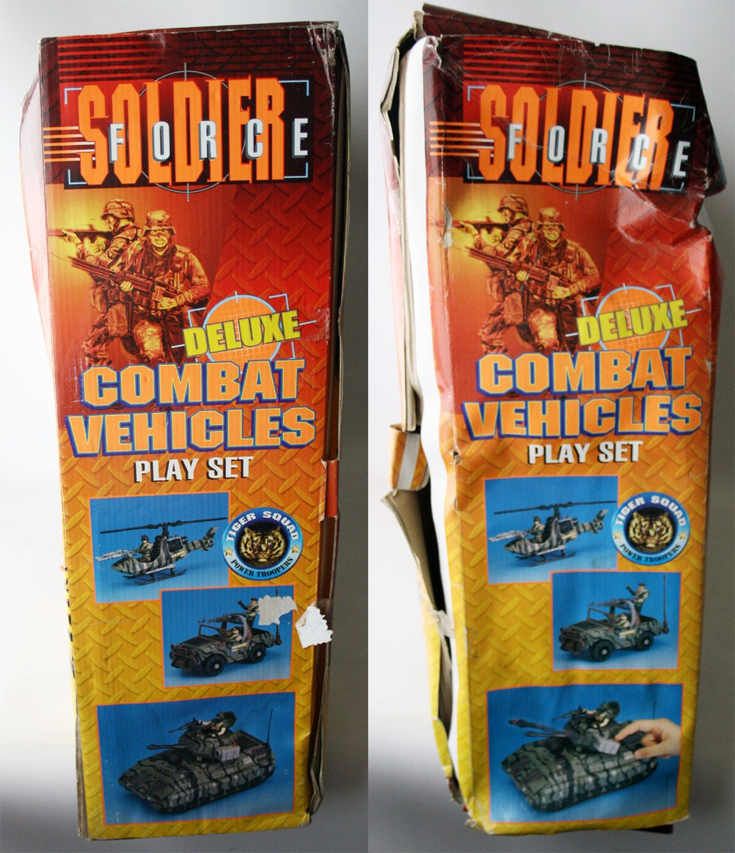 HUGE CHAP MEI SOLDIER FORCE DELUXE COMBAT VEHICLES PLAYSET TIGER