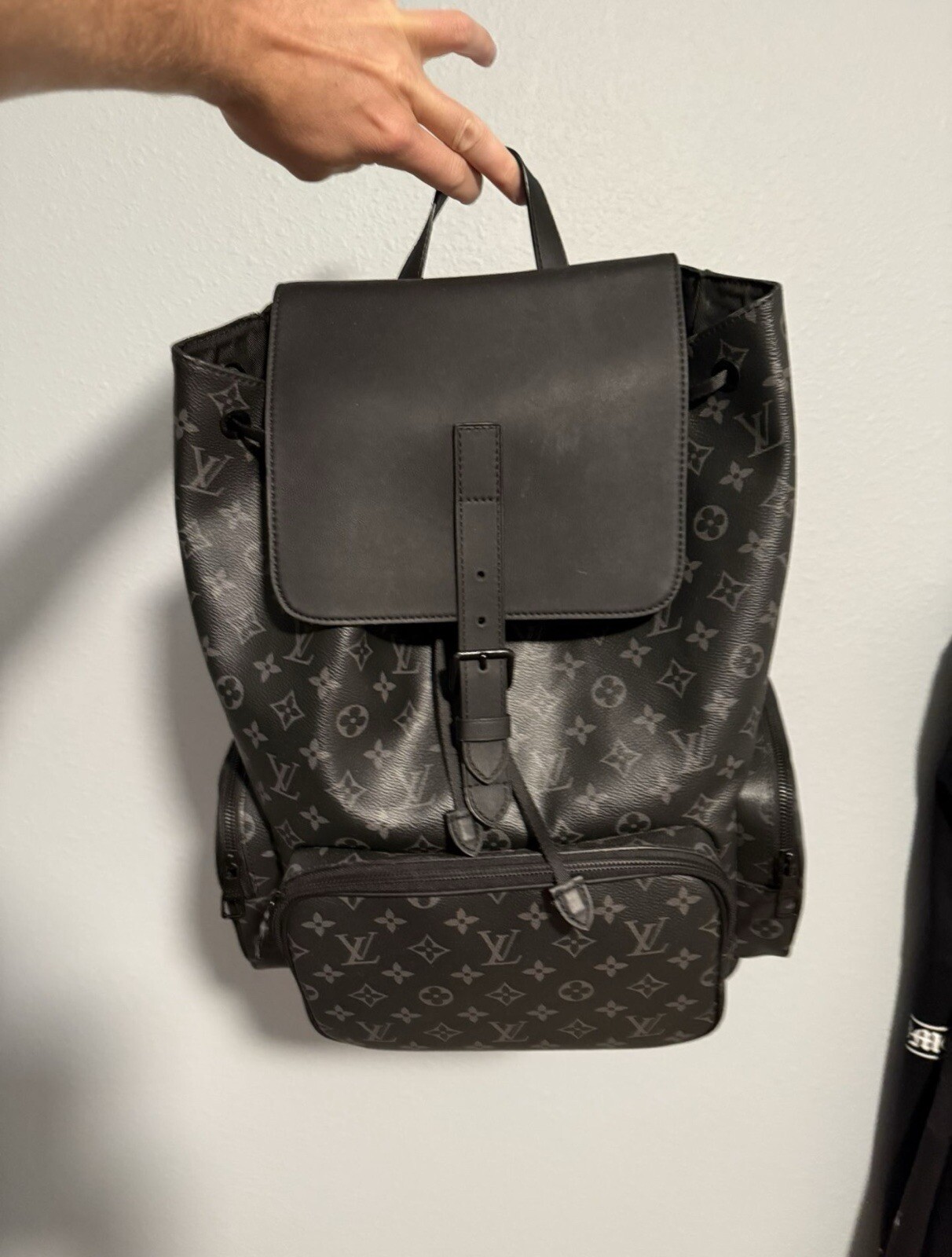 Authentic LOUIS VUITTON Monogram Eclipse Trio Bac… - image 9