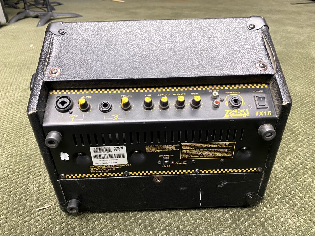 Crate Taxi TX-15 Combo Battery Powered Amplifier. Does Not Work