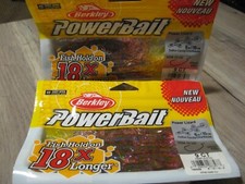2 Packs Berkley 6" Power Lizard Fishing Baits Cotton Candy Chartreuse Tail