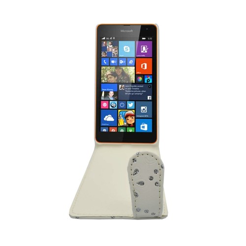 CASE FOR MICROSOFT LUMIA 435 GLITTER FLIP PU LEATHER POUCH PHONE COVER - Picture 16 of 17
