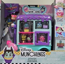 Disney Munchlings Ice Cream Cart Mystery Box Villians Bonus Pieces Light Up Kids