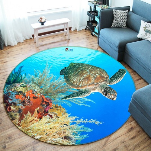 3D Ocean Tortoise NAO4135 Game Rug Mat Elegant Photo Carpet Mat Fay ...